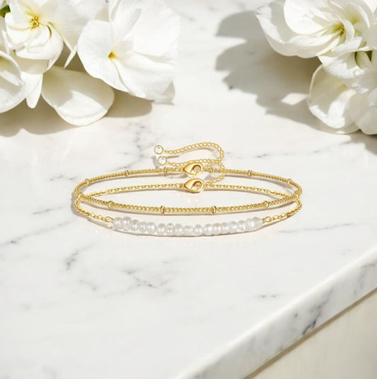 LYN-Gold Stainless Steel Bracelets for Women | Waterproof & Hypoallergenic Jewelry