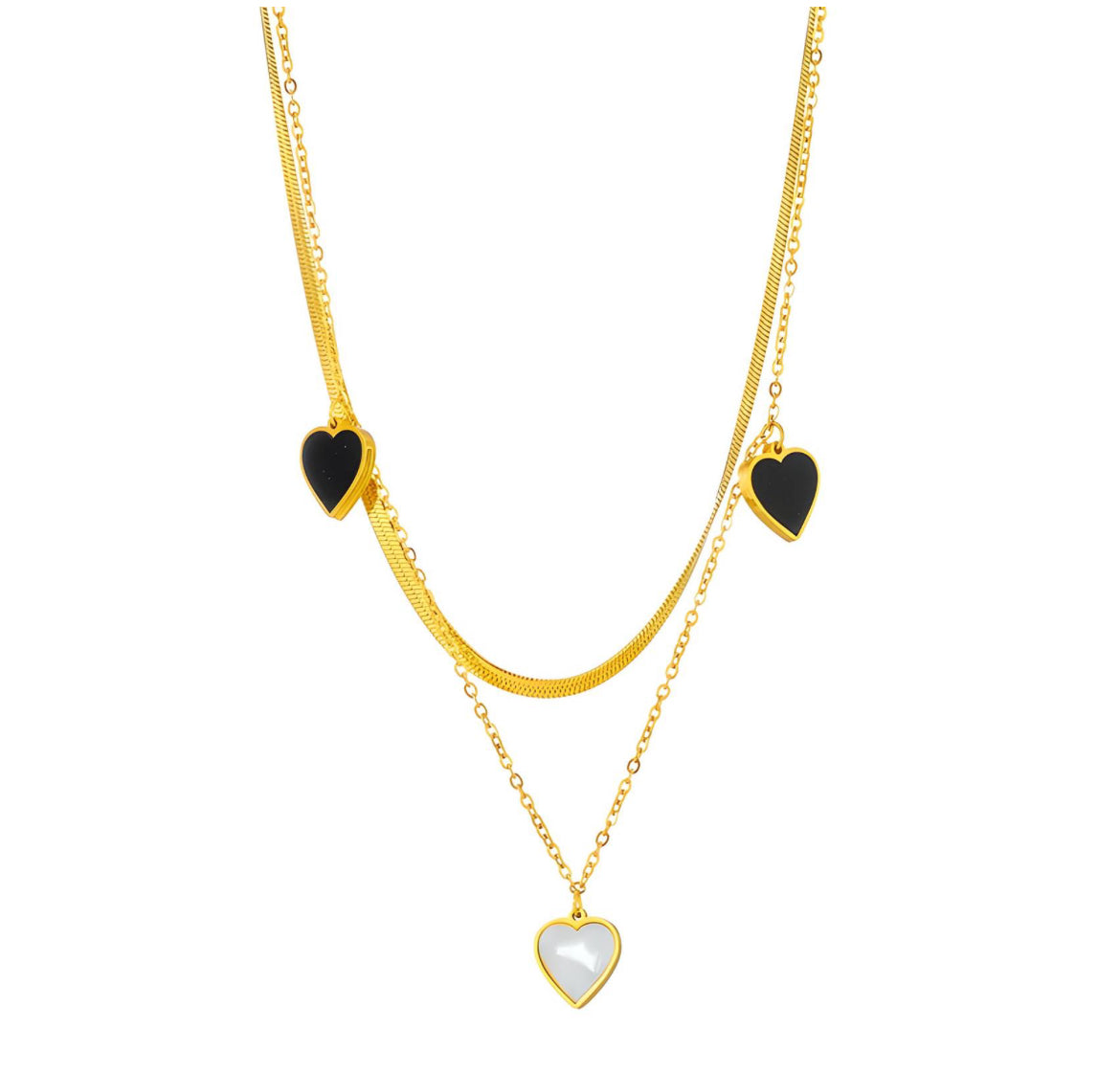 Opal - Gold Stainless Steel Necklace for Women | Waterproof & Hypoallergenic Jewelry