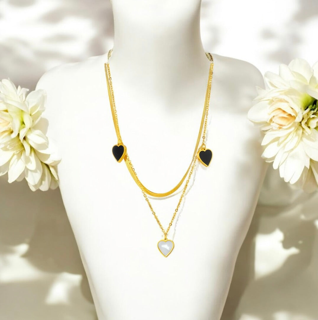 Opal - Gold Stainless Steel Necklace for Women | Waterproof & Hypoallergenic Jewelry