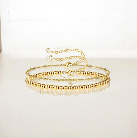 Diva - Bracelets en acier inoxydable doré pour femme | Bijoux étanches et hypoallergéniques