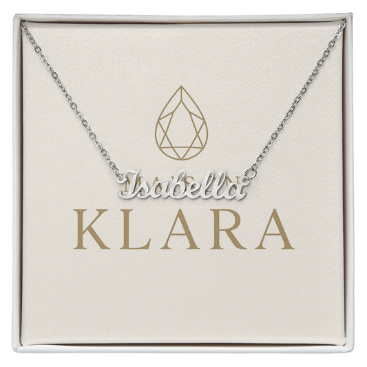 Personalized Necklaces in Stainless Steel & Gold