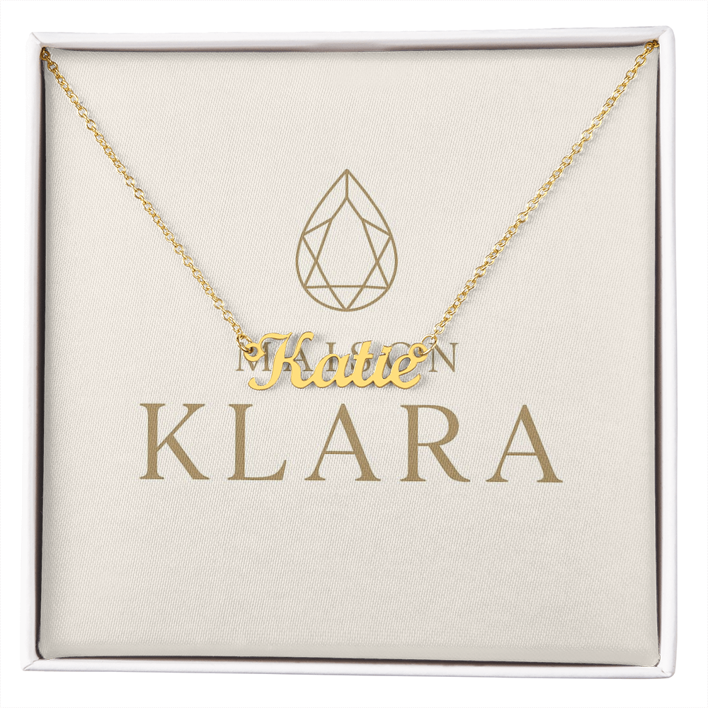 Personalized Necklaces in Stainless Steel & Gold